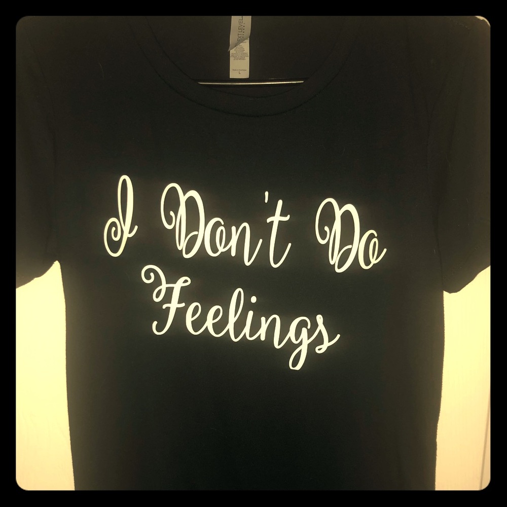 “I Don’t Do Feelings” short-sleeved t-shirt